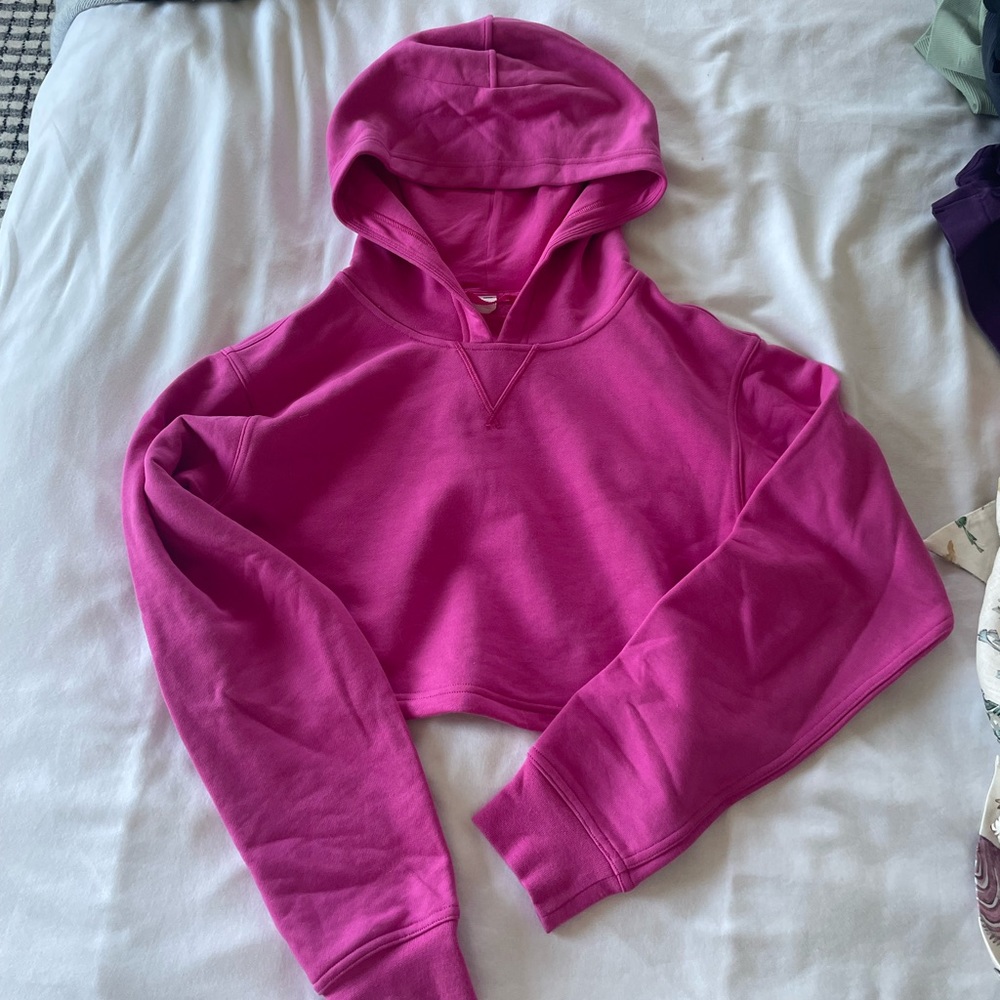 Lululemon sonic pink cropped hoodie Hawaii edition